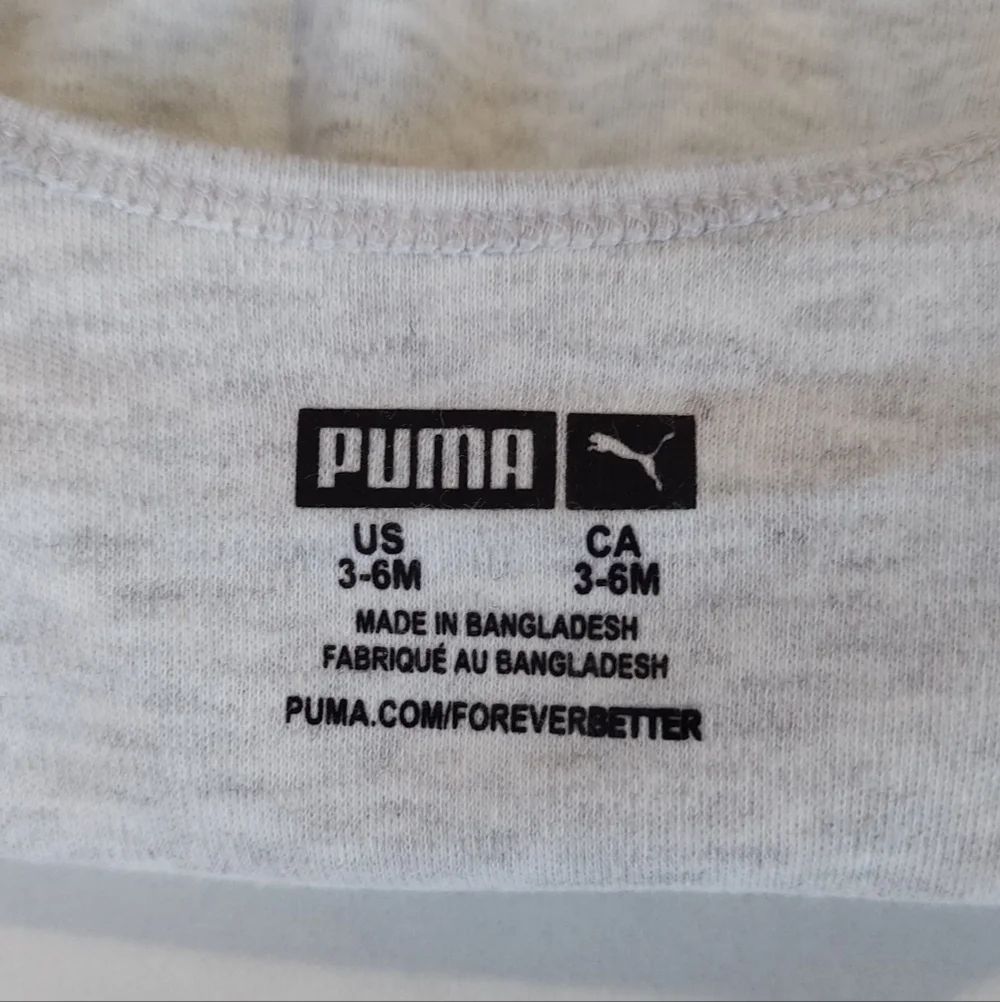 Puma Baby Boys Bodysuit Short Sleeves 3-6 Months Shorts Beanie Bib 5-piece Set